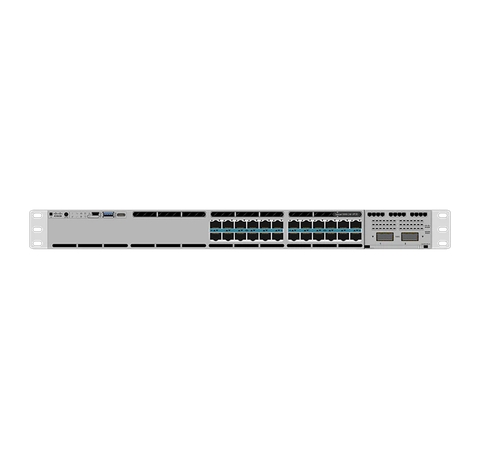 C9300X 24-port mGig UPoE+, 1100wac PS, w/MERAKI